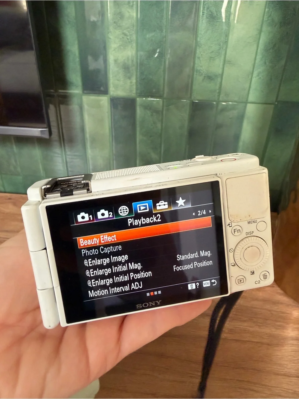 Sony ZV-1 Digital Camera with flash attachment